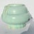 Powder blue glazed American ceramic planter. Art Deco style and period. A powder blue rolled shoulders with matching...