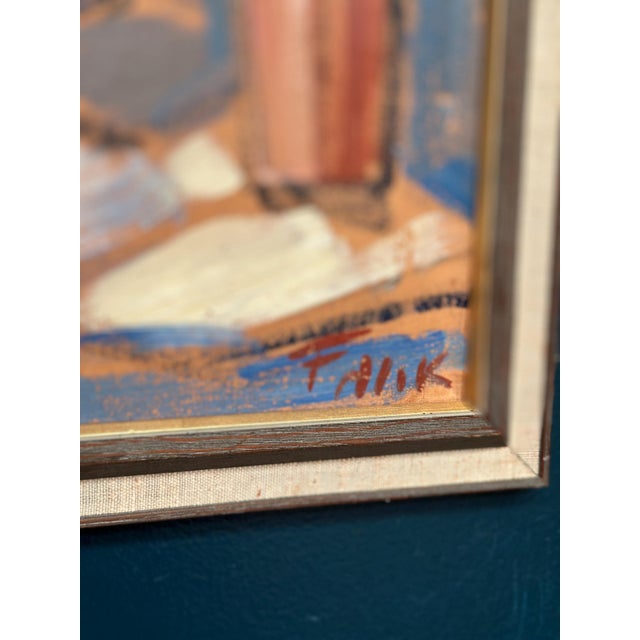 Gösta Falck, Tabletop, 1960s, Oil on Canvas, Framed For Sale - Image 7 of 18