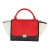 Red Black White Grained Calfskin Small Trapeze Bag For Sale
