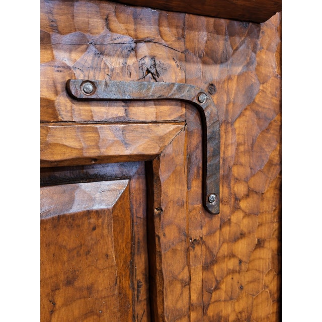Handcrafted Solid Wood Rustic Door – Custom Mexican Design Made to Order For Sale In Denver - Image 6 of 13