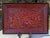 I'm extremely pleased to offer for sale this stunning red lacquered serving tray with the following fine features: -...