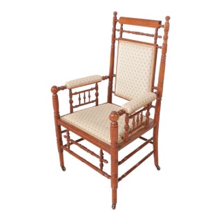 Late 19th Century Turned Wood Brewster Chair For Sale