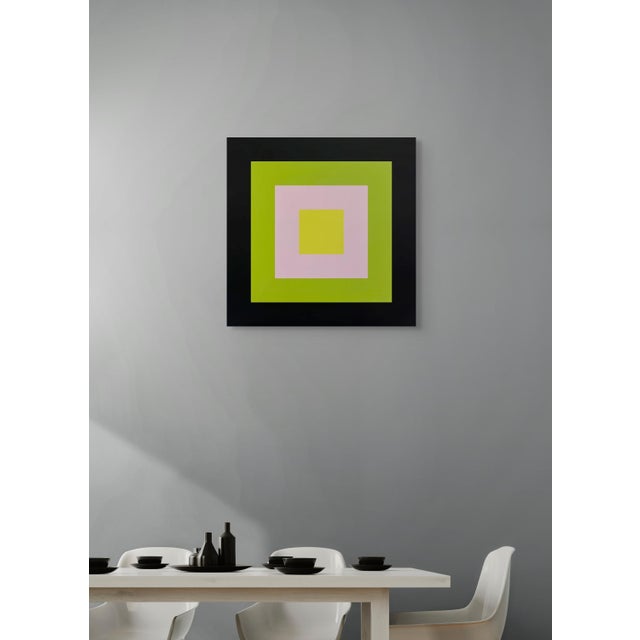 Abstract Contemporary Abstract Acrylic on Stretched Canvas "Colour Orb 17" by Brent Hallard For Sale - Image 3 of 5