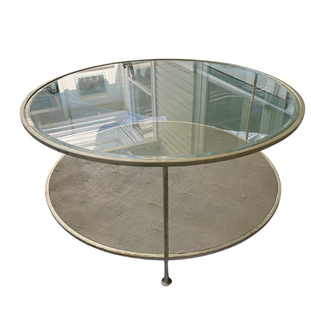 Adele Modern GlassTopped Coffee Table Chairish
