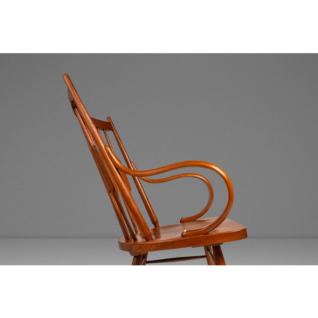 Set of Two (2) Mid-Century Modern Windsor Centennial Chairs in Solid Walnut Attributed to Kipp Stewart for Drexel, Usa, C. 1960's For Sale - Image 9 of 18