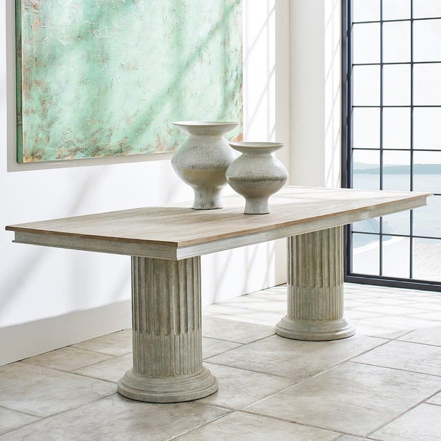 OKA Large Rectangular Kalivia Dining Table in Natural Chairish