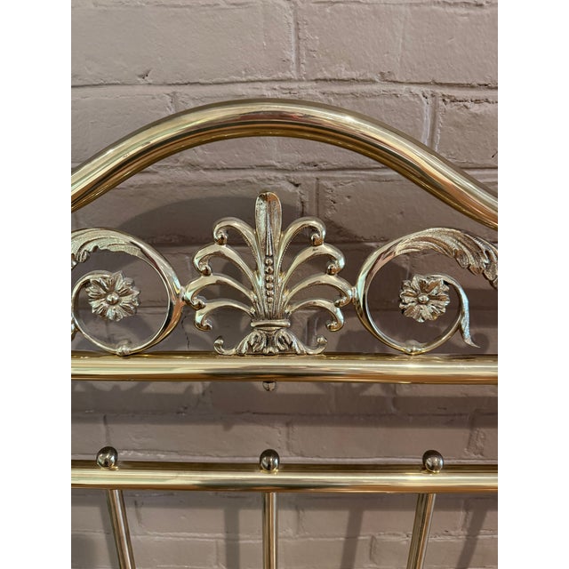 Pair of Decorative Brass Headboards For Sale - Image 4 of 9