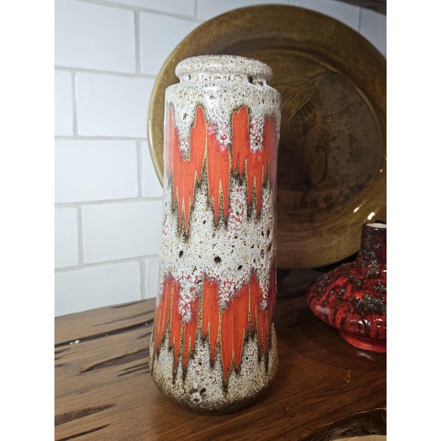 Mid-Century Modern 1960s MCM "Fat Lava" Vase by Scheurich Keramik For Sale - Image 3 of 12
