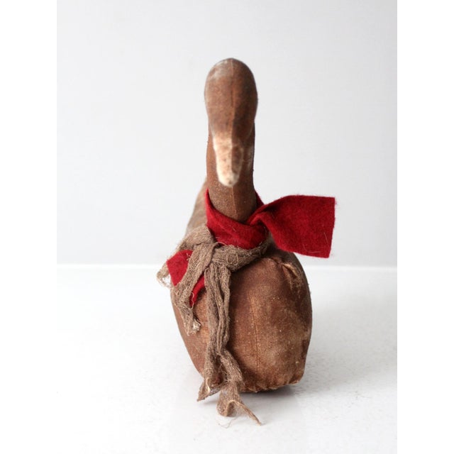 Mid 20th Century Vintage Primitive Goose Figure For Sale - Image 5 of 9