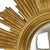 Large Sunburst Gold Leaf Sun Mirror by Deknudt, 1960s For Sale - Image 10 of 18