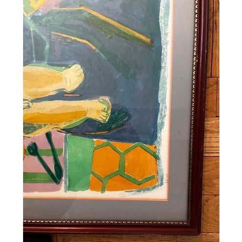 Vintage Lithograph by Artist Roger Bezombes, pencil signed, circa 1950's For Sale - Image 9 of 12