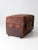 Brown Antique Leather Trunk For Sale - Image 8 of 13