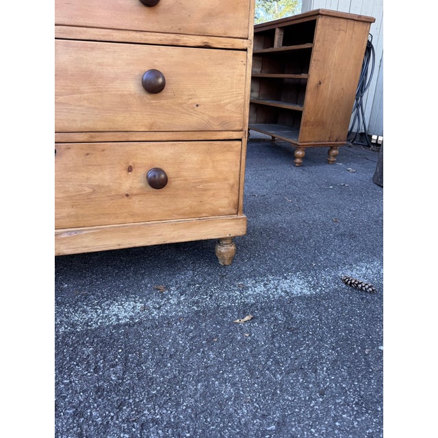 This is a lovely antique pine chest! This piece dates to the 19th century and has lovely patina. The wood has a warm glow,...
