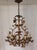 Venetian 6-Light Chandelier in Brass-Colored Metal, 1950s, in Very Good conditions. Designed 1950 to 1959 European Plug...