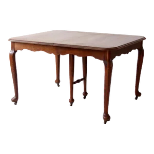 Antique Queen Anne Style Dining Table
