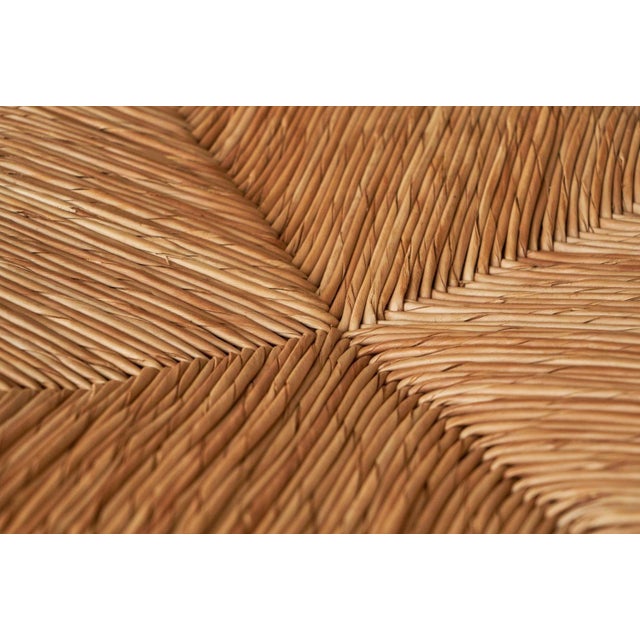 Gold Rustic Chalet Chic Chairs in Pine and Rush in the style of Vico Magistretti, 1970s, Set of 6 For Sale - Image 8 of 15