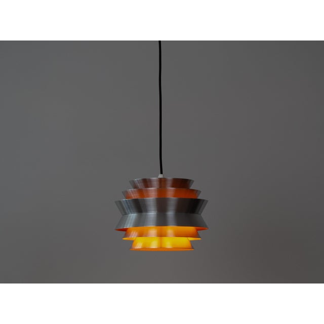 Vintage Swedish Trava Pendant Lamp by Carl Thore for Granhaga Metallindustri, 1960s For Sale - Image 4 of 11