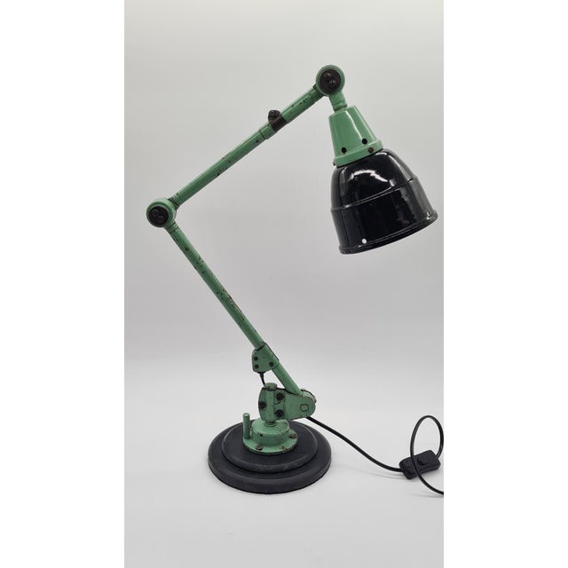 Articulated Lamp in Green Metal by C. Fischer for Midgard, 1950s For Sale - Image 6 of 11