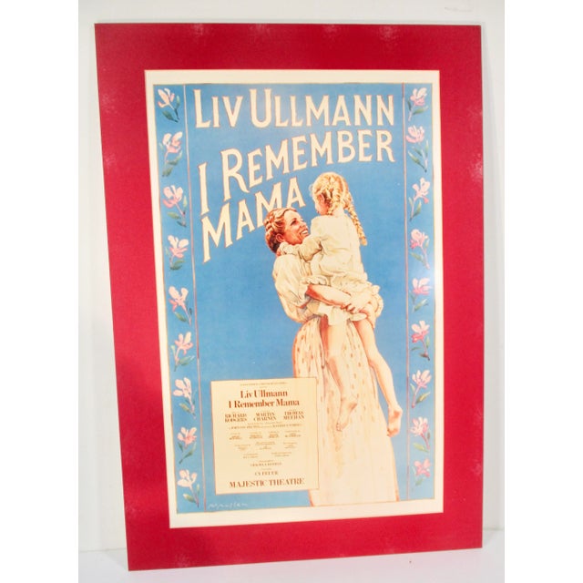 I Remember Mama Theater Show Poster For Sale In New York - Image 6 of 7