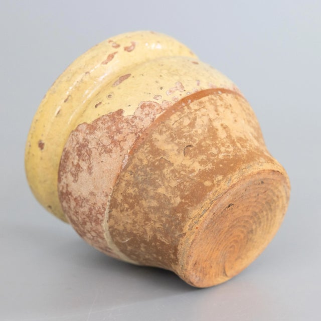 19th Century French Yellow Glazed Confit Pot For Sale - Image 4 of 8