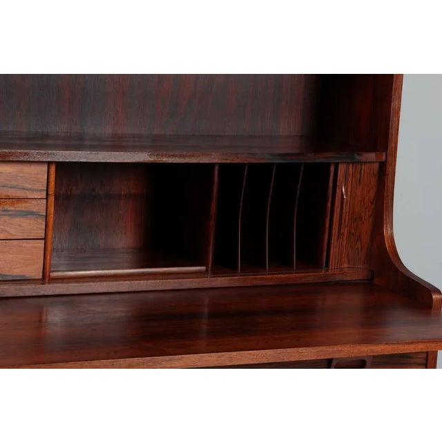 1960s Vintage Danish Rosewood Bookcase by Johannes Sorth of Nexø Furniture Factory, 1968 For Sale - Image 5 of 9