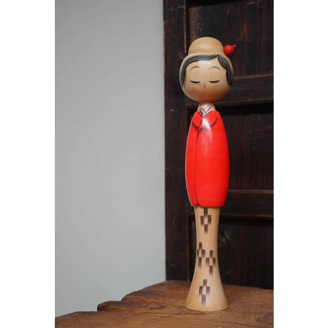 Beige Kokeshi by Hajime Miyashita, Japan, 1970s For Sale - Image 8 of 8