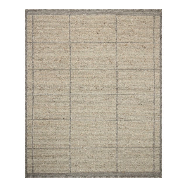 Amber Lewis x Loloi Bowie Fog / Grey 11'-6" x 15' Area Rug For Sale