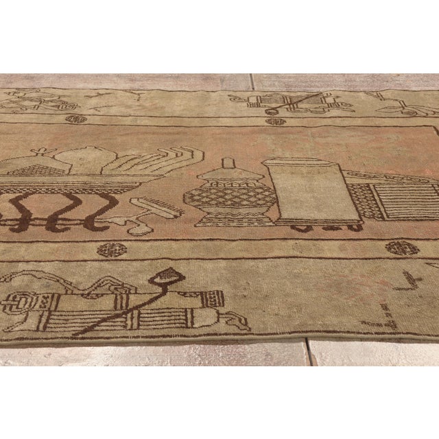 Antique Turkestan Khotan Rug, 04'08 X 06'08 For Sale - Image 9 of 10