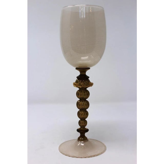Early 21st Century Davide Fuin - Latticino Stemware by Fuin For Sale - Image 5 of 8