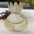 Vintage Metal Floral Toleware Lamp For Sale - Image 6 of 9