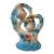 Vintage Capodimonte-Style Doves on Ornate Floral Tree | Blue & White Porcelain Figurine | Made in Taiwan For Sale