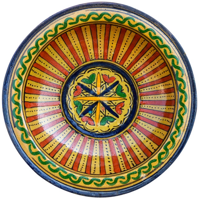 Early 20th Century Afro-Moresque Ceramic Plate For Sale - Image 10 of 10