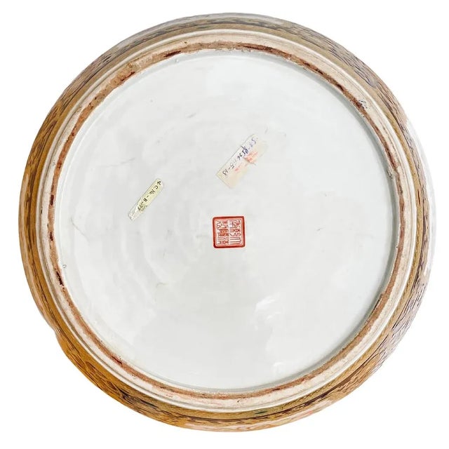Large Scale Chinese Export Rose Canton Fish Bowl Planter For Sale In San Diego - Image 6 of 6
