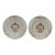 Circa 1740 Chinese Porcelain Pair of Famille Rose Armorial Soup Plates For Sale