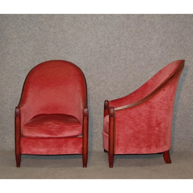 - Pair of armchairs from the Art Deco period around 1925 - By René Joubert (1878-1931) and Philippe Petit (1900-1945) for...