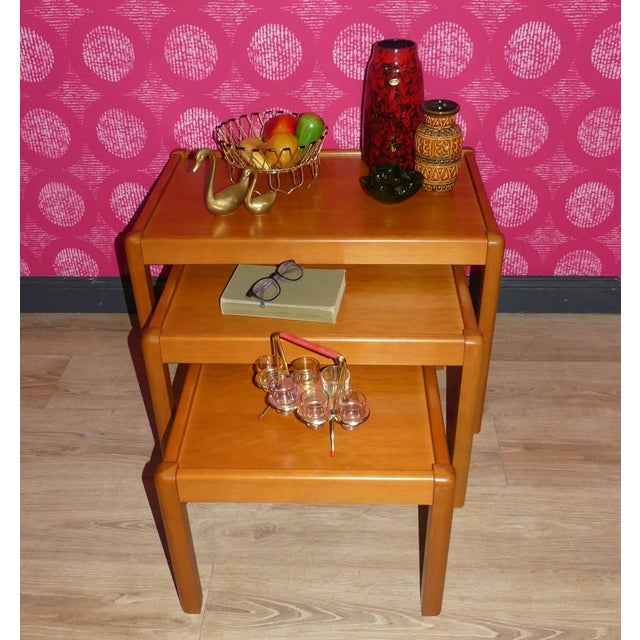 Vintage Nesting Tables, Set of 3 For Sale - Image 9 of 15