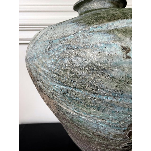 Massive Ceramic Jar Tsubo by Japanese Potter Yui Tsujimura For Sale - Image 17 of 18