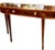 Beautiful Hekman Furniture Federal/Hepplewhite-style demilune console table crafted in mahogany with satinwood-style...