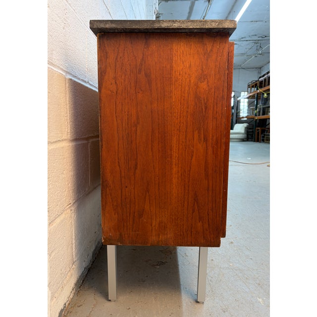 Mid 20th Century Long Mid 20th Century Modern Marble Credenza For Sale - Image 5 of 14
