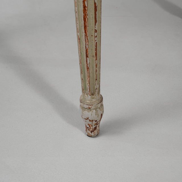 1900s French Louis XVI Style Patinated Chairs - A Pair For Sale - Image 13 of 18