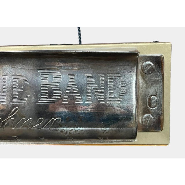 Early 21st Century Large Hanging M. Hohner Marine Band Harmonica Store Display Sign For Sale - Image 5 of 15