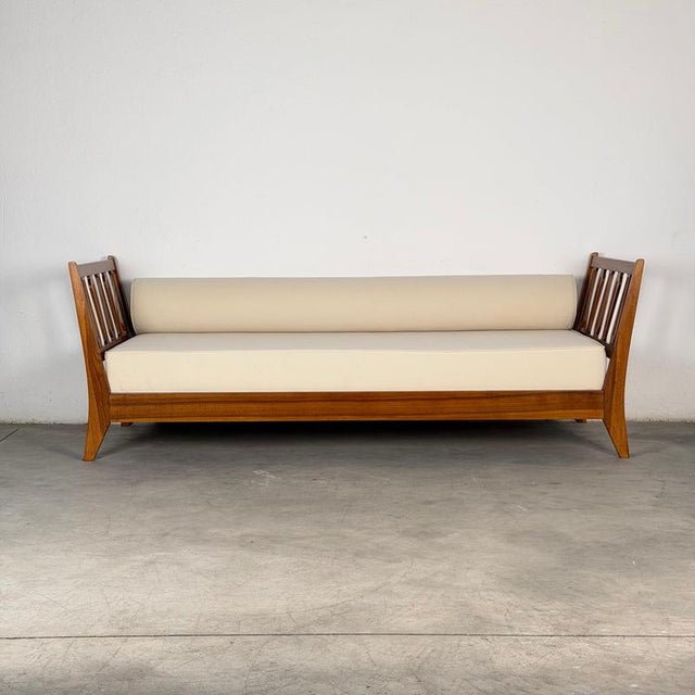 An exceptionally elegant Italian single bed attributed to Gio Ponti and produced by Italbed, a manufacturer with which...