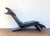 Vintage Chaise Lounge in Black Leather by Maurice Villency, 1980s For Sale - Image 9 of 18