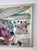 Mid 20th Century Large Mid 20th Century León Belaunzarán "El Mercado" Oil Painting in Custom Aluminum Frame For Sale - Image 5 of 7