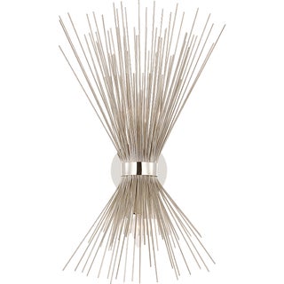 Kelly Wearstler for Visual Comfort Signature Strada Medium Sconce in Polished Nickel For Sale