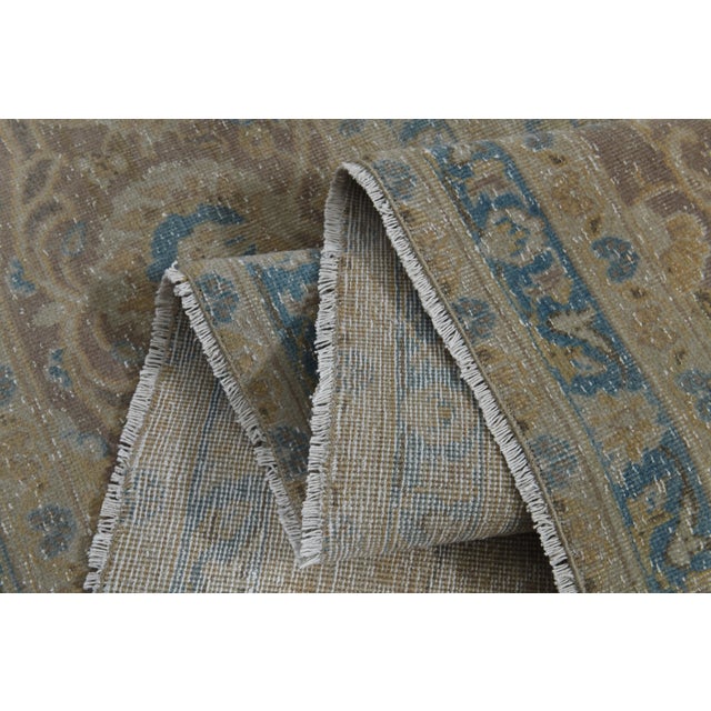 Boho Chic 1970s Vintage Persian Handmade Wool Cotton Orange Area Rug For Sale - Image 3 of 11