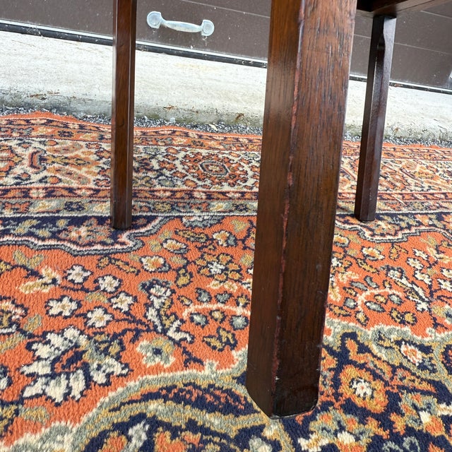 Vintage Saybolt Cleland English Traditional Mahogany Tiered Nightstand With Drawer For Sale - Image 18 of 18