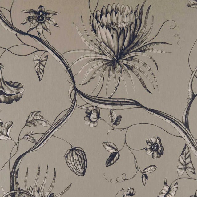 Zoffany Phaedra Fabric in Phaedra Antique Bronze - a Sample For Sale