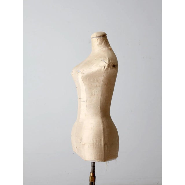 Cream Vintage Dress Form For Sale - Image 8 of 12