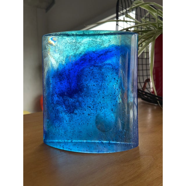 Martha Croasdale Signed Glass Sculpture Aurora Necklace Kosta Sweden For Sale - Image 9 of 11